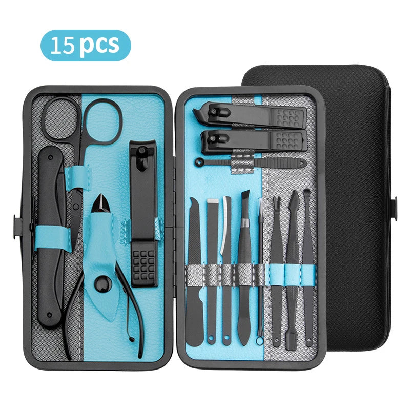 PrecisionKit Pro Manicure & Pedicure Set — Stainless Steel