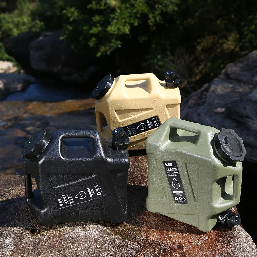 AquaVault Collapsible Camping Water Bucket — 10/12L