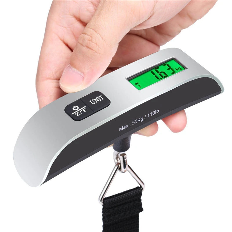 LuggageScale 110lb Digital LCD Hanging Travel Scale