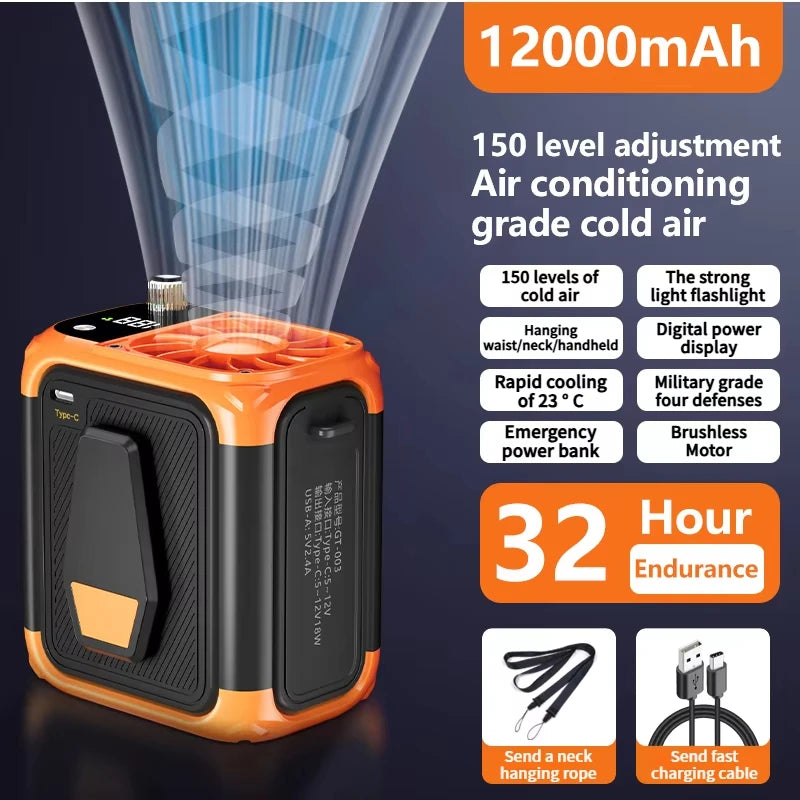 BreezePack Mini USB Hanging Neck Fan - Bladeless