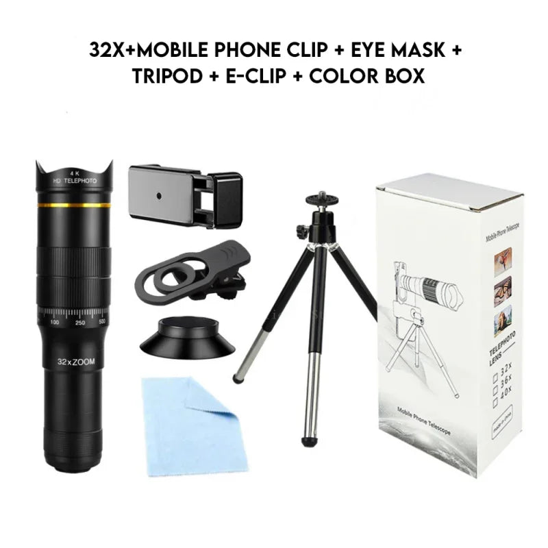 OpticVault 32x HD Monocular - Smartphone Camera Adapter
