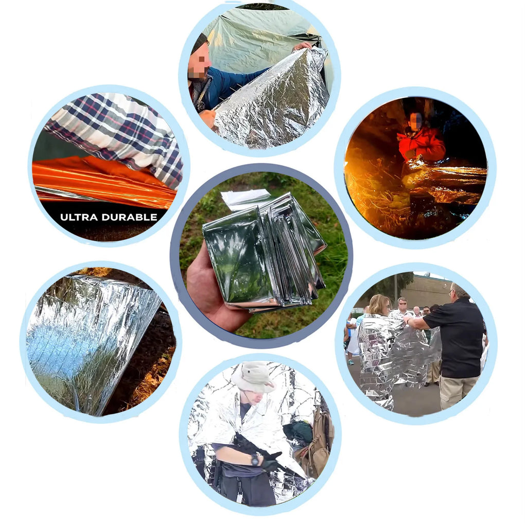 VaultWarm Mylar Emergency Blanket 4-Pack