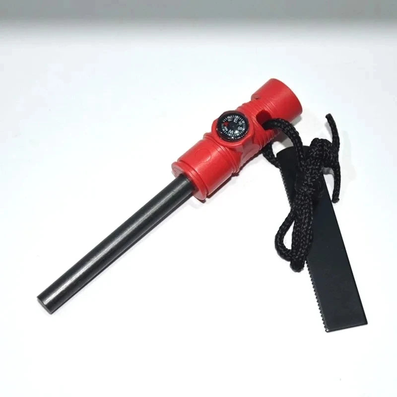 FlintStrike Magnesium Fire Starter Rod with Leather Strap