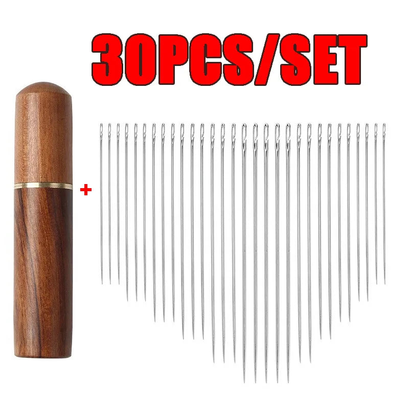 NeedleVault Auto Self-Threading Sewing Needle Set — 30 Pack