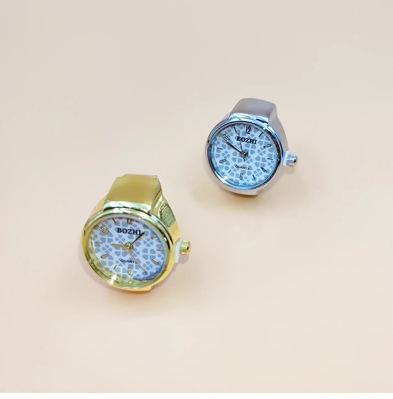 RingWatch Vintage Alloy Quartz Finger Ring Watch