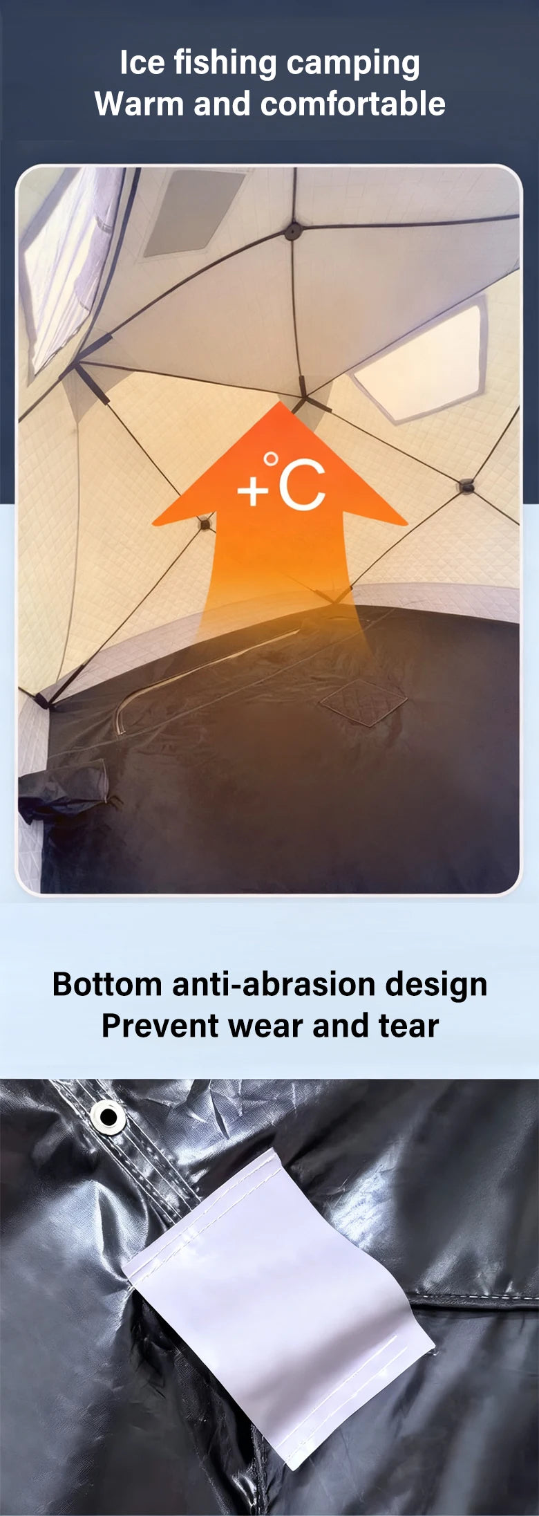 IceBreak Winter Fishing Tent — 3-4 Person Insulated