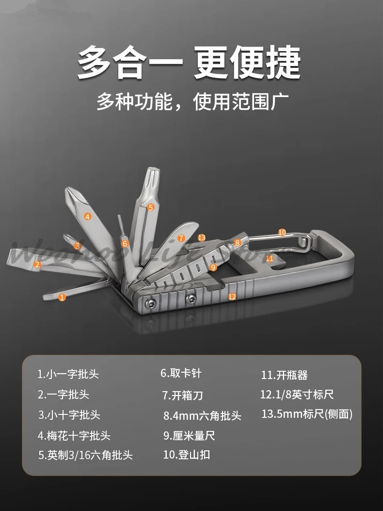 ClipForce Carabiner Multi-Tool — 9-in-1