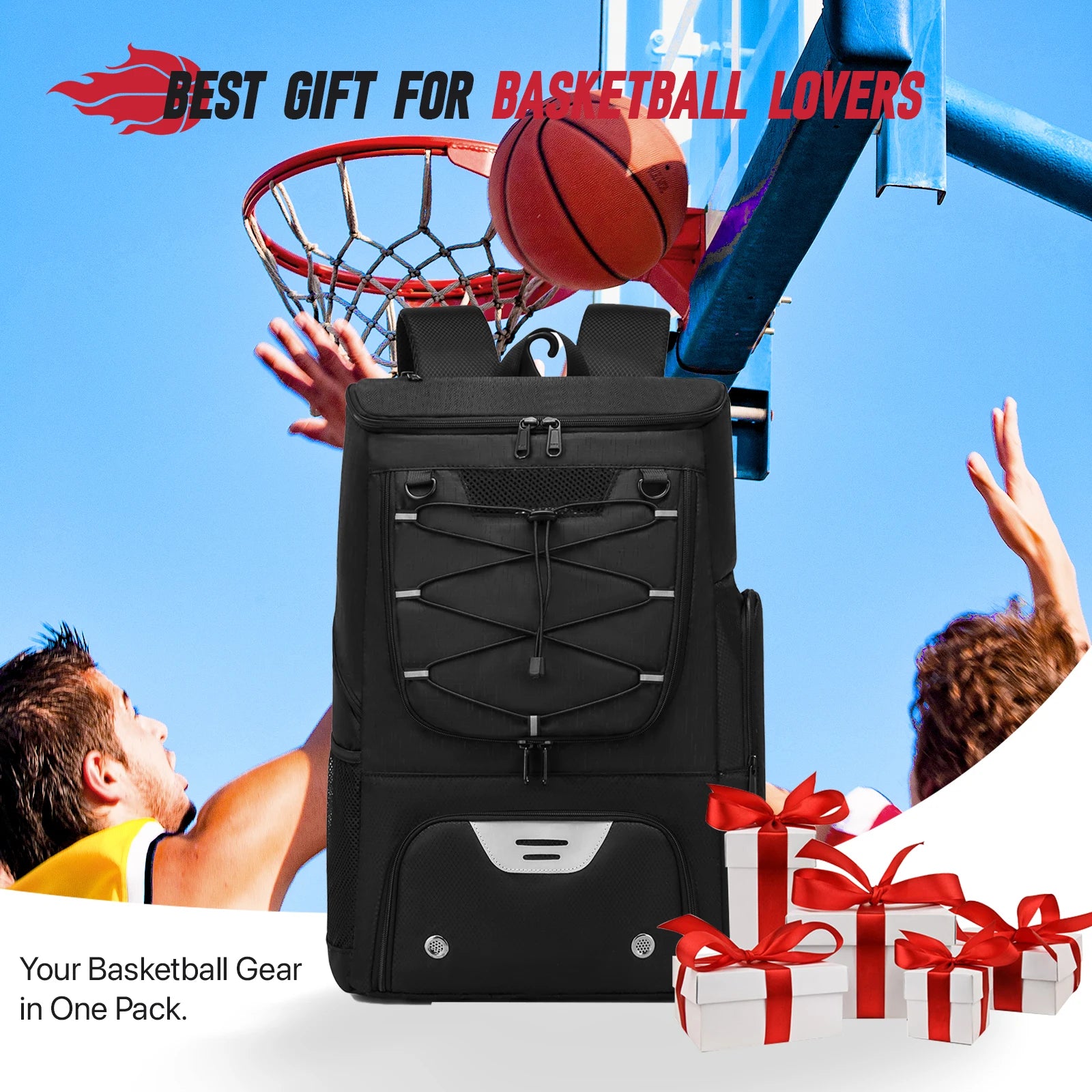 CourtPack Sports Backpack with Shoe Compartment