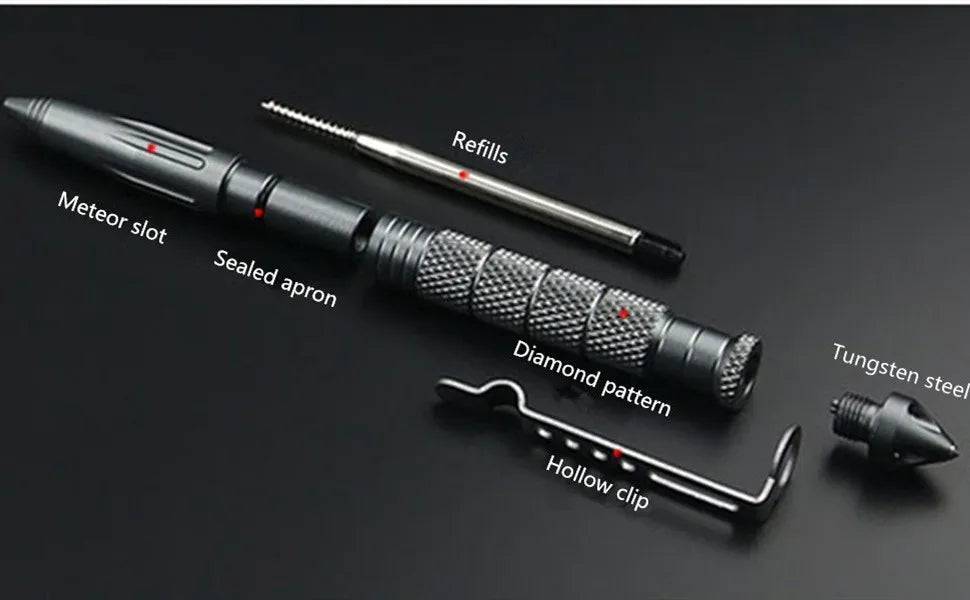 StrikePoint Military Tactical Pen — Tungsten Steel Glass Breaker