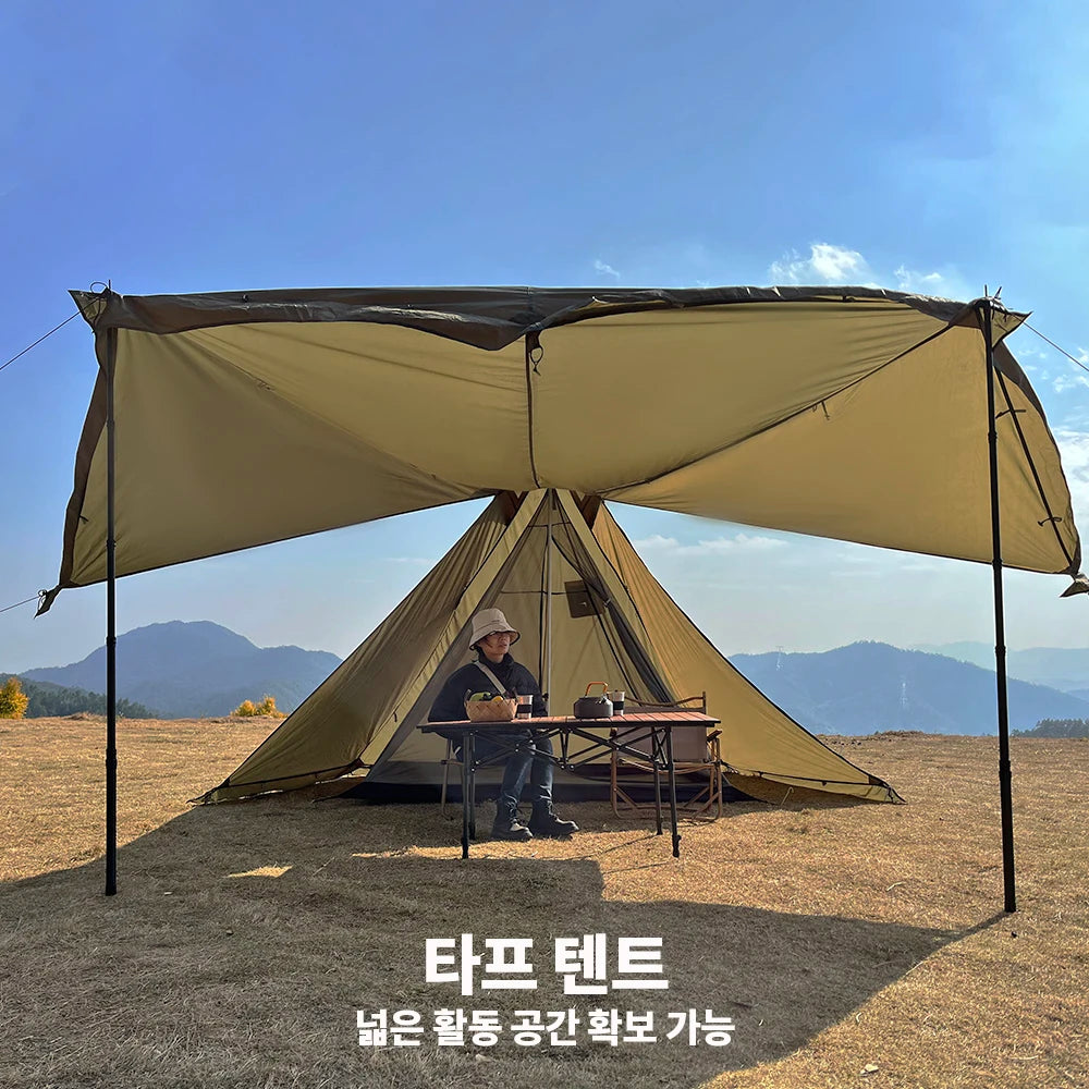 HotShell 4-Season Teepee Hot Tent with Stove Jack