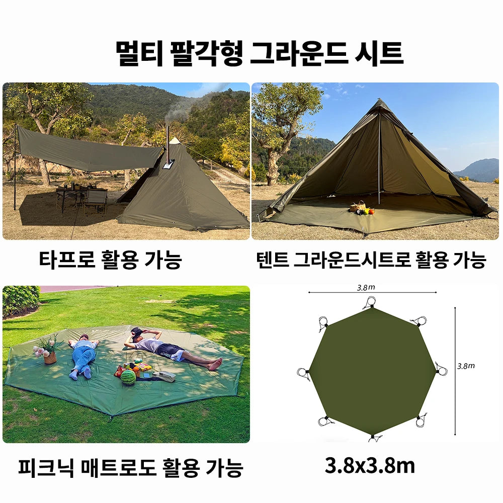 HotShell 4-Season Teepee Hot Tent with Stove Jack