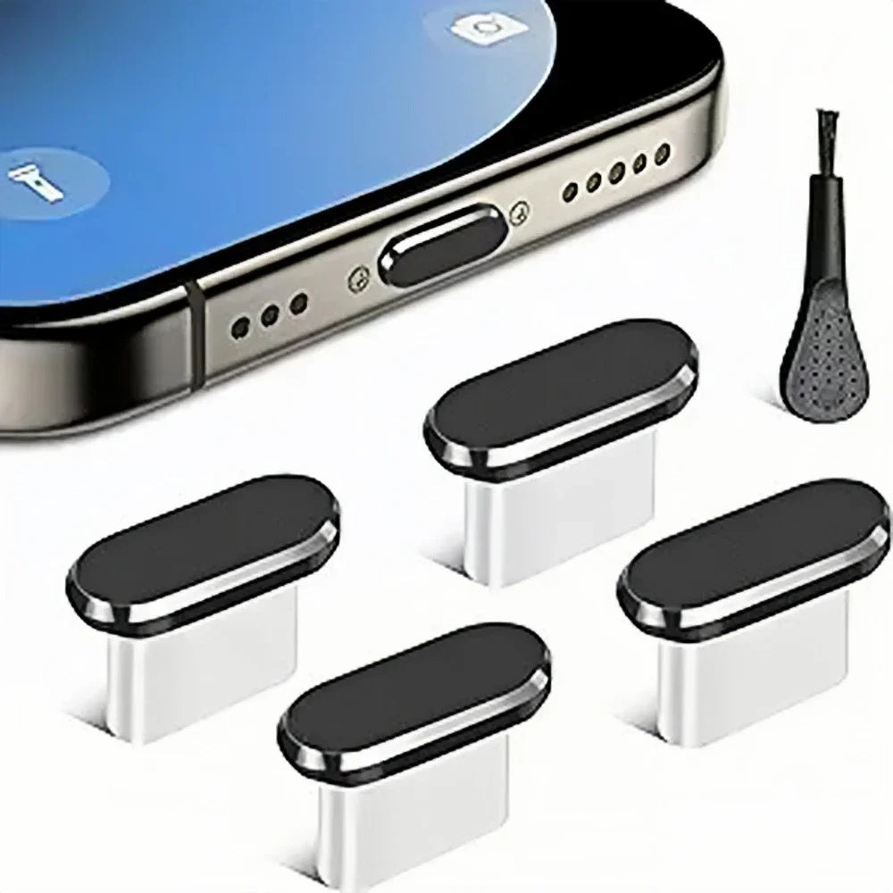PortShield USB-C Dust Plug + Cleaning Brush Kit