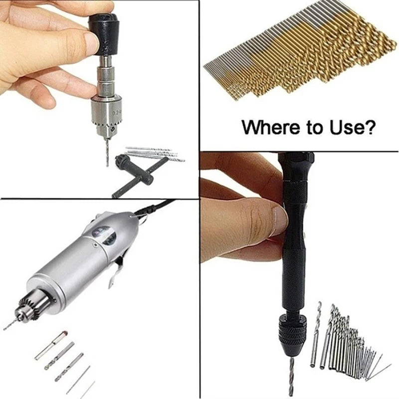 100-Piece Titanium Coated HSS Drill Bit Set