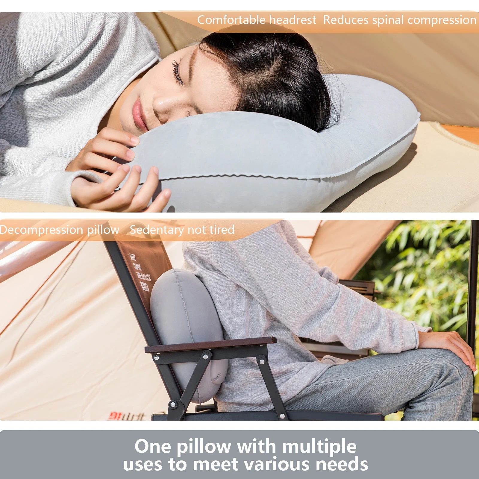 AirRest Ultralight Inflatable Camping Pillow