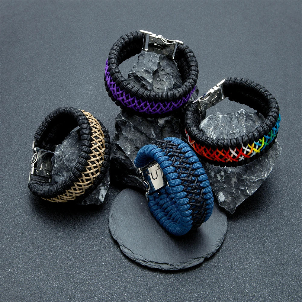 VaultWeave Paracord Survival Bracelet — 550lb