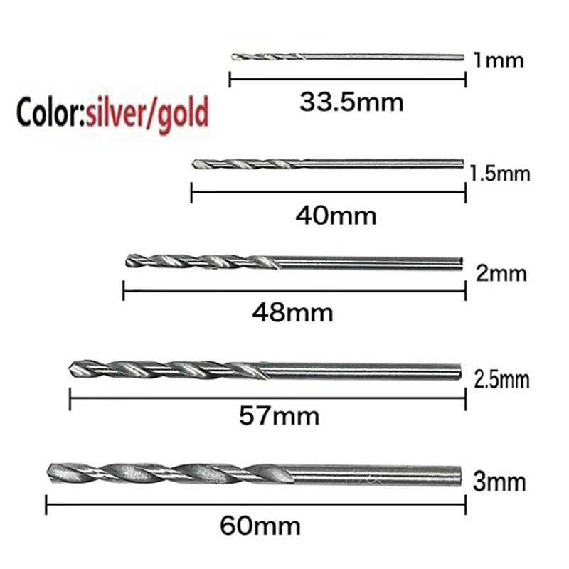 100-Piece Titanium Coated HSS Drill Bit Set