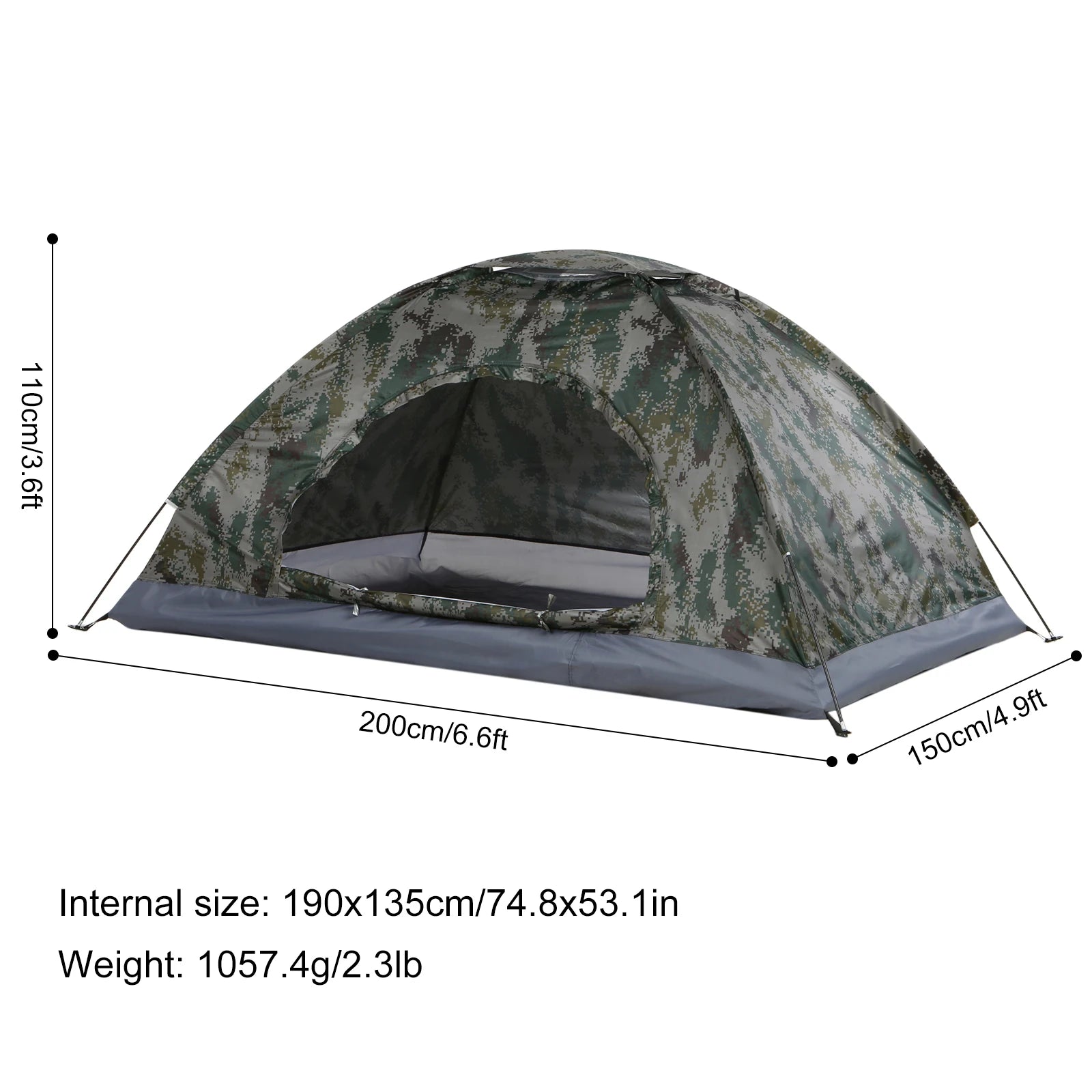 TrailShelter 1-2 Person Ultralight Camping Tent