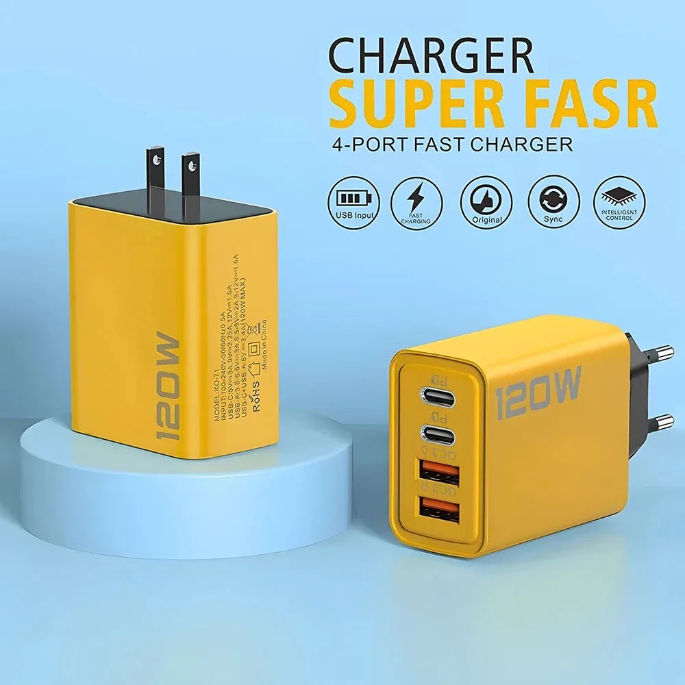 ChargePoint 4-Port USB-C PD Fast Charger Adapter