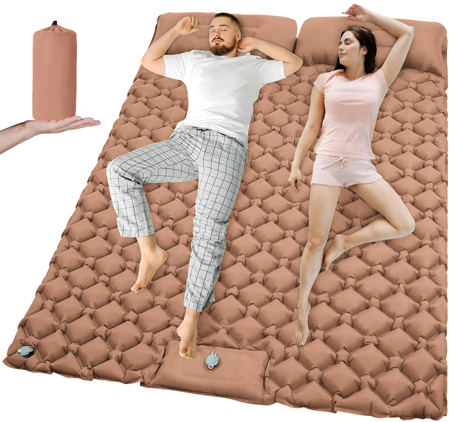 DualRest Ultrawide Inflatable Camping Sleeping Pad