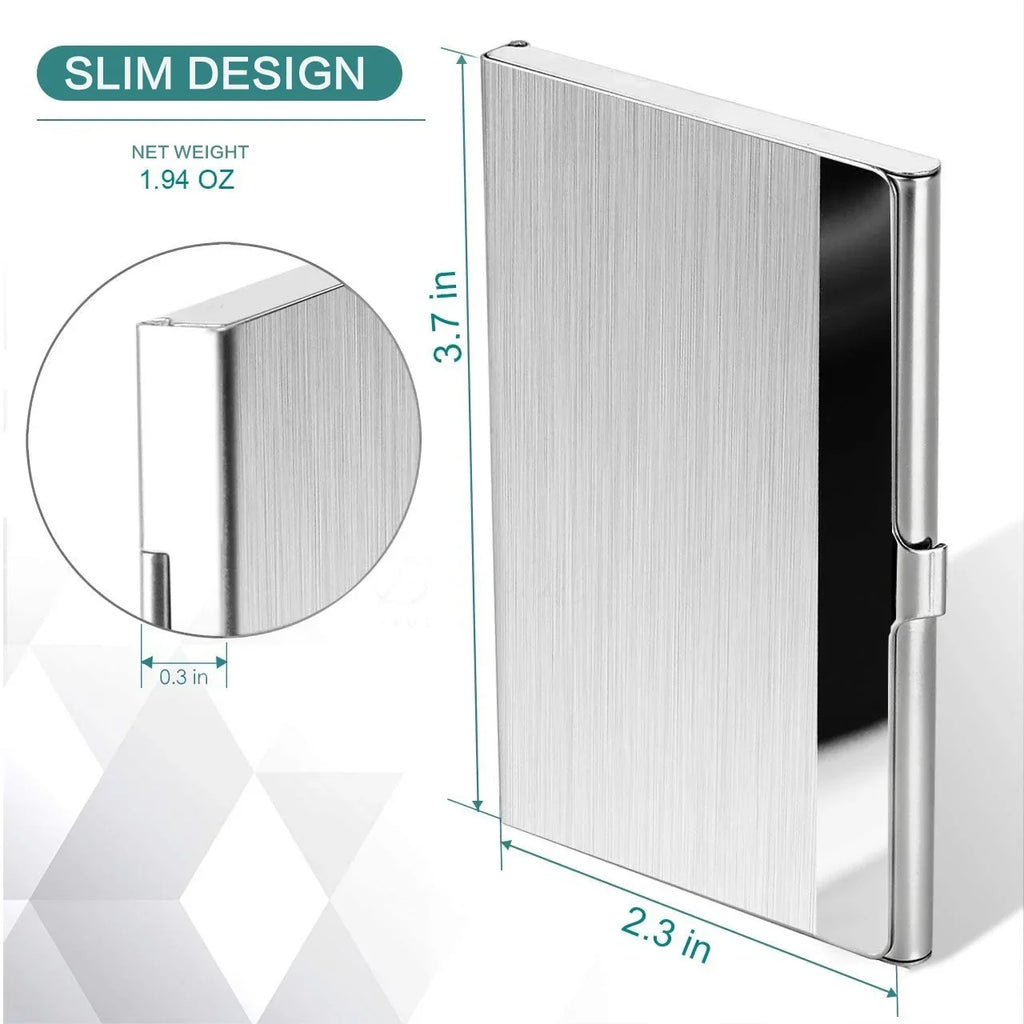SlimVault Money Clip — Stainless Steel Card + Cash Holder