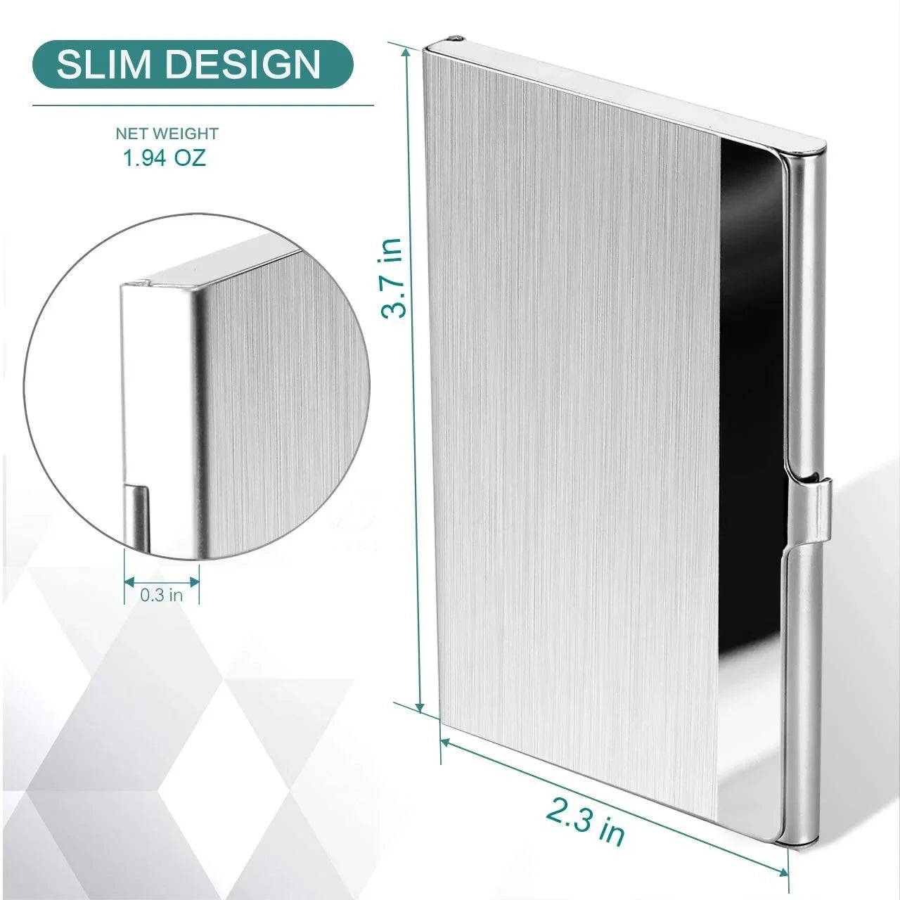SlimVault Money Clip — Stainless Steel Card + Cash Holder