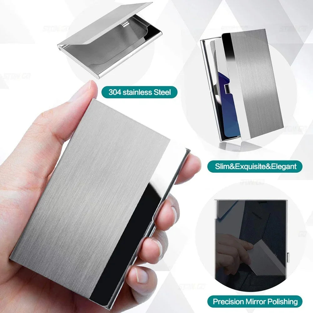 SlimVault Money Clip — Stainless Steel Card + Cash Holder