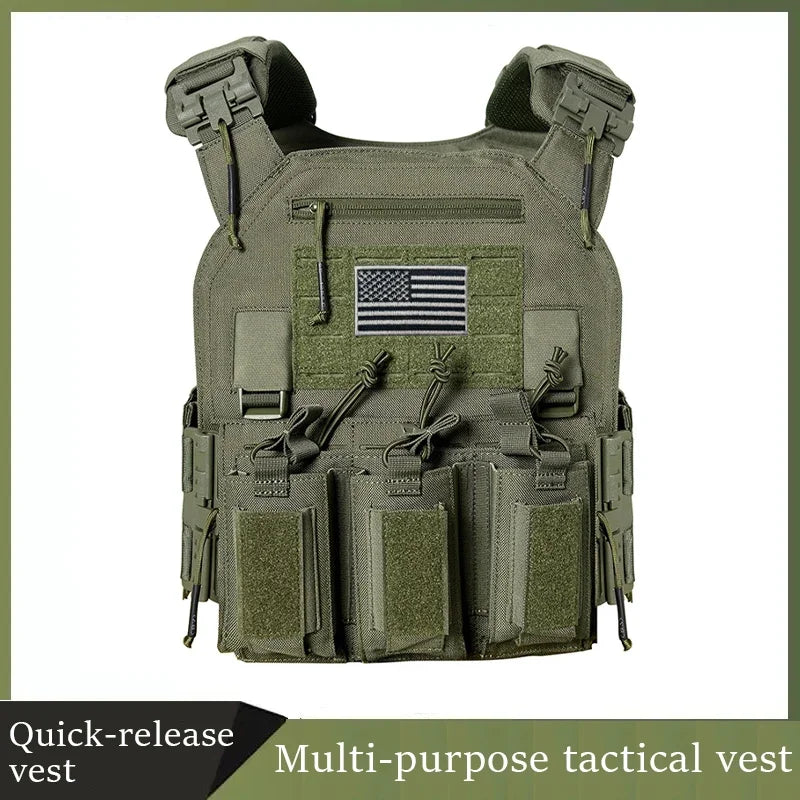 TactVault MOLLE Plate Carrier Tactical Vest
