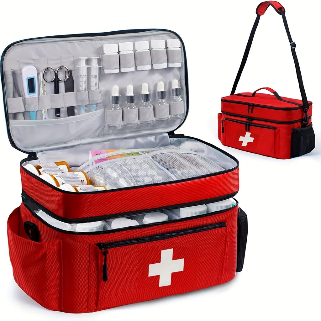 MedVault Pro Portable Emergency Medicine Storage Bag