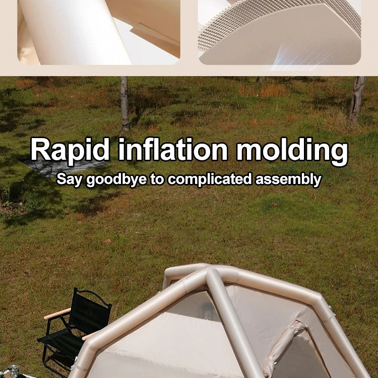 SkyBase Inflatable Camping Tent — 5-8 Person Quick Setup