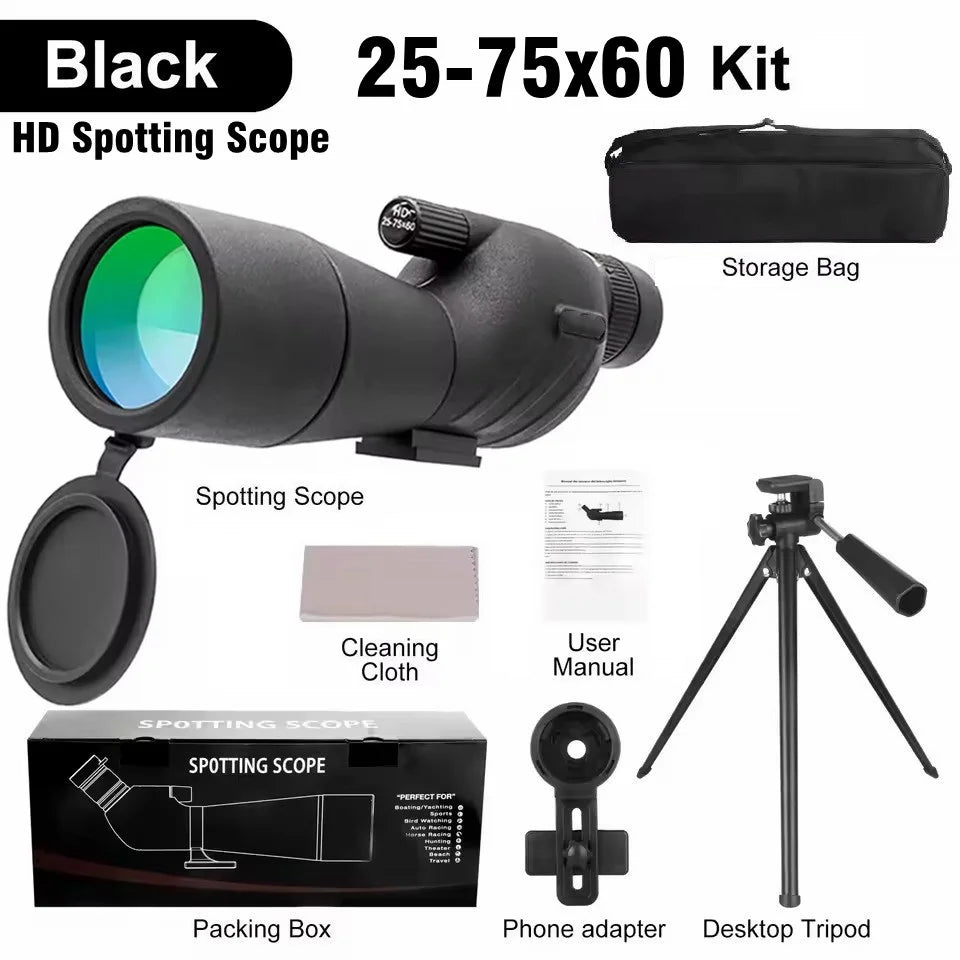 OpticVault 25-75x60 Waterproof Spotting Scope