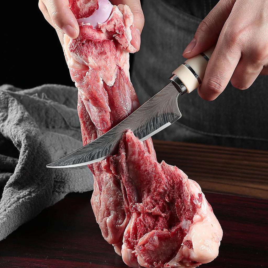 CurveVault High Carbon Boning Knife — Curved Blade