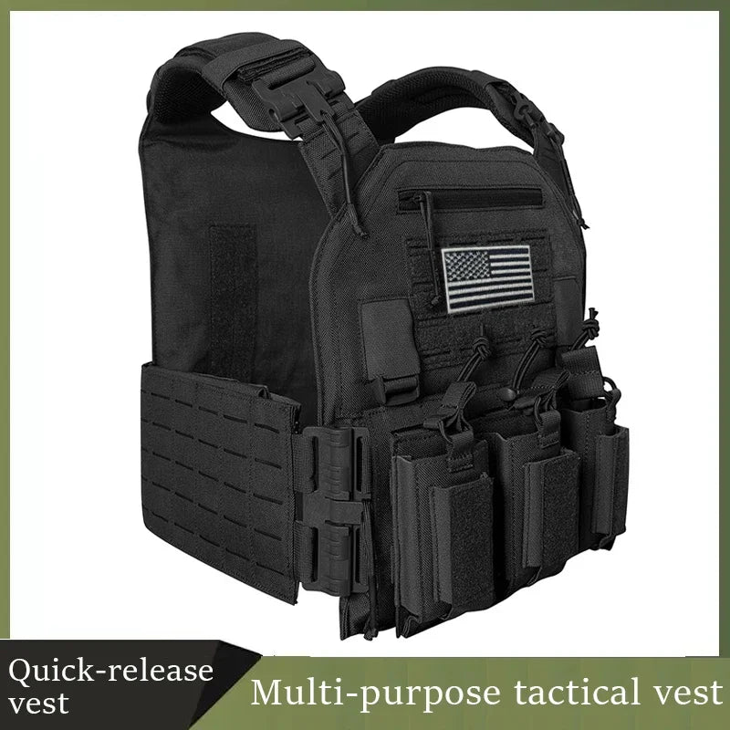 TactVault MOLLE Plate Carrier Tactical Vest