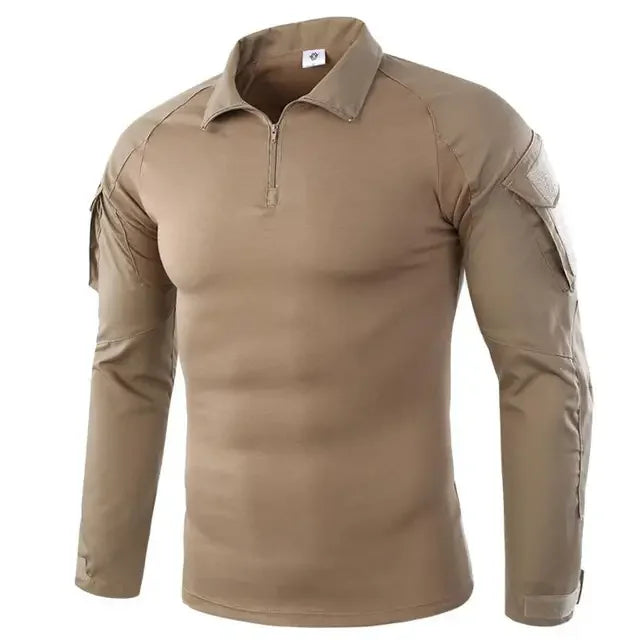 TactTee Outdoor Tactical Hiking Shirt — Military Camo