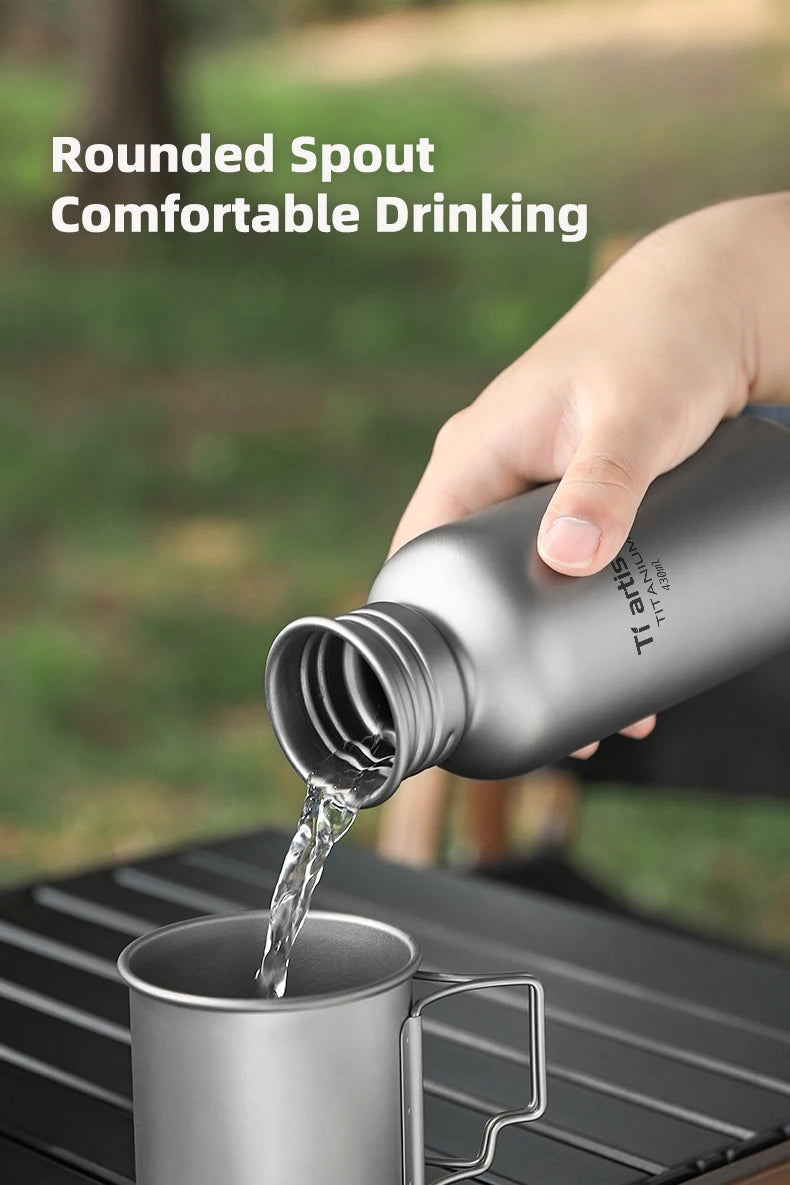 TitanHydro Ultralight Titanium Water Bottle