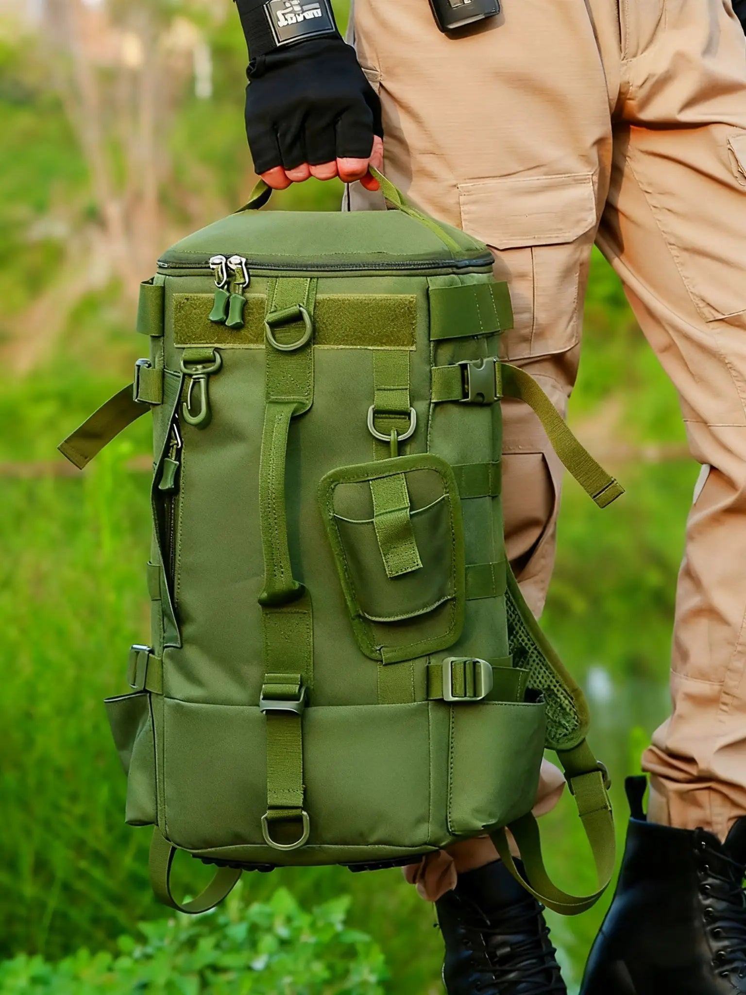 CastPack Tactical Fishing Backpack with Rod Holders
