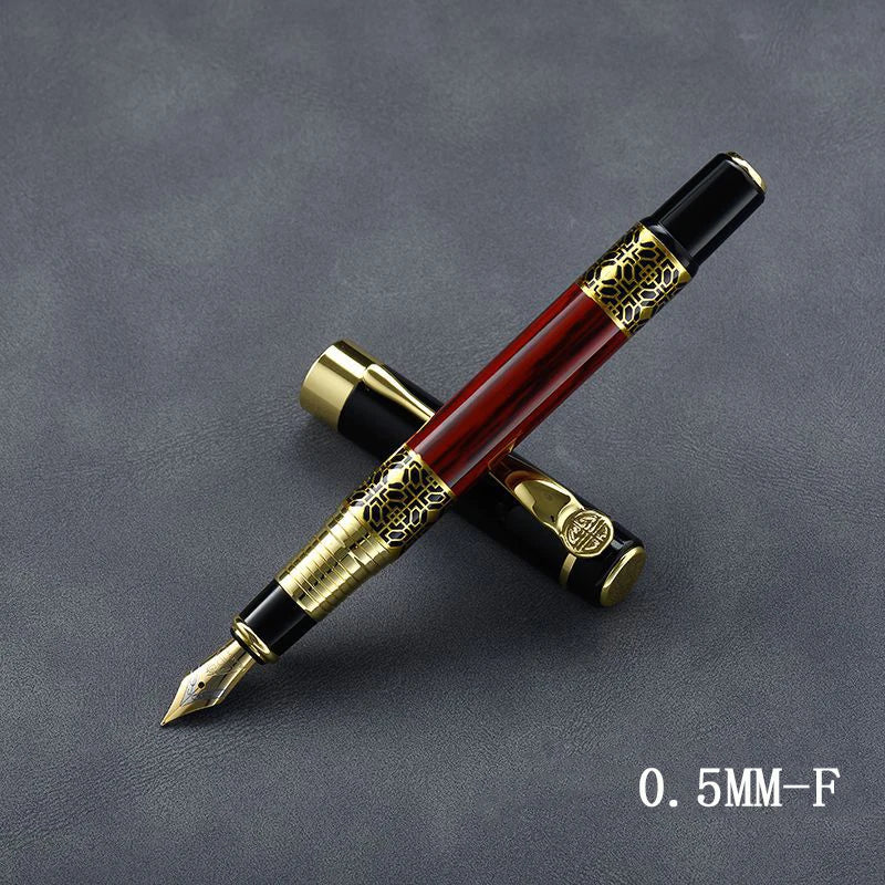 InkVault Retro Metal Fountain Pen & Ink Set