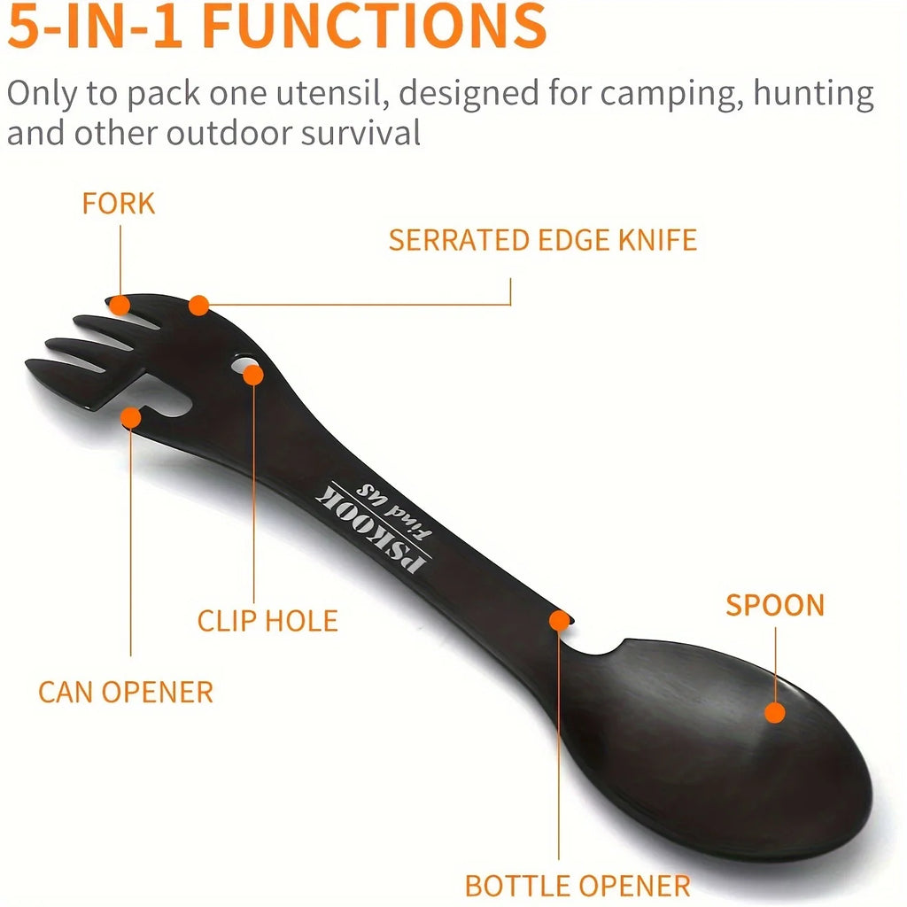 FieldKit 5-in-1 Camping Survival Utensil Set
