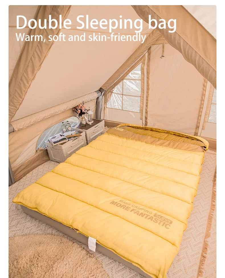 DualBase 2-Person 4-Season Camping Sleeping Bag
