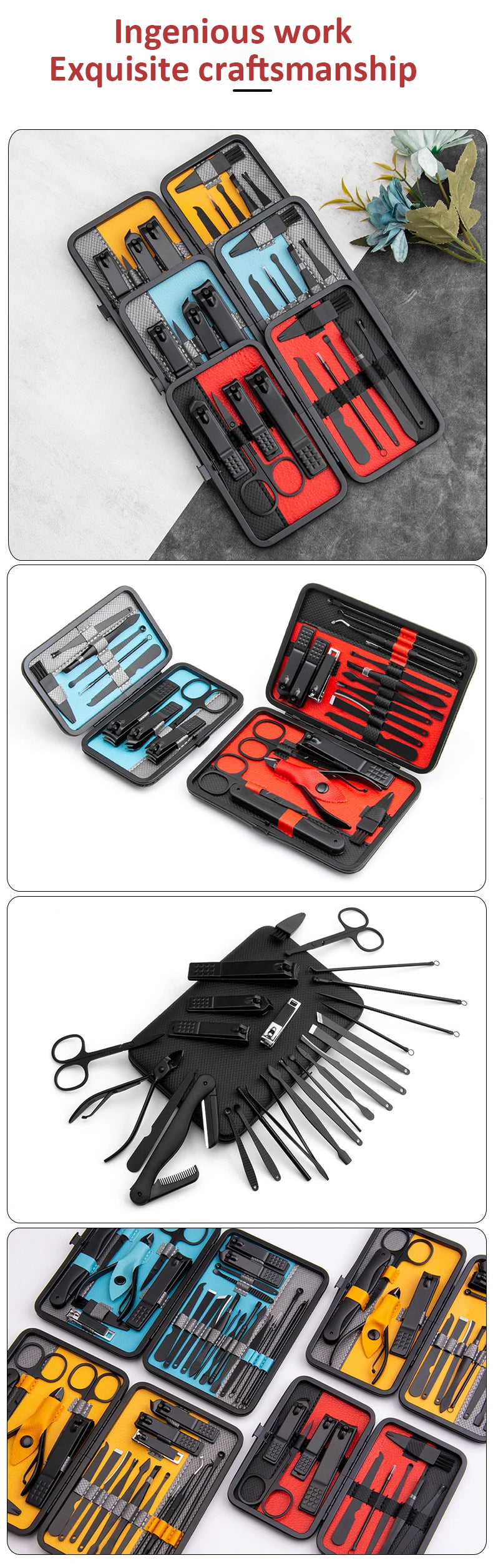 PrecisionKit Pro Manicure & Pedicure Set — Stainless Steel