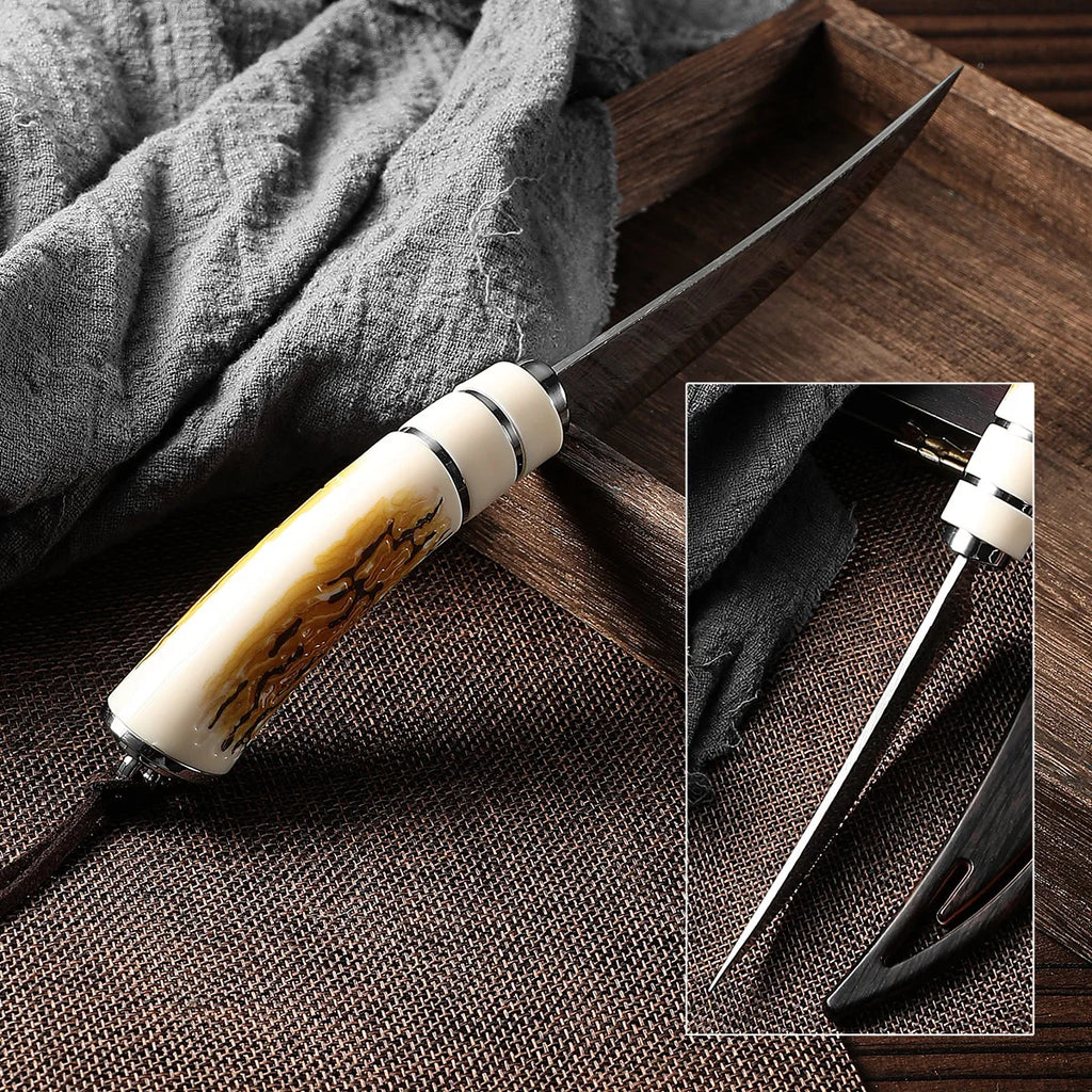 CurveVault High Carbon Boning Knife — Curved Blade