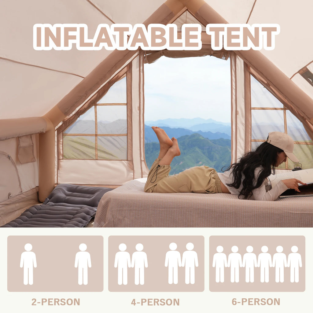 QuickDome Pakicetus Inflatable Family Camping Tent