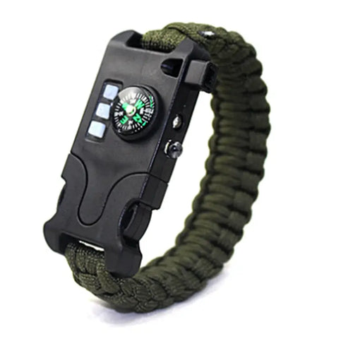 CommandCuff Paracord Survival Bracelet | 7-in-1 Emergency Tool