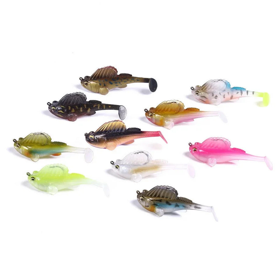 DarkSlider Soft Plastic Sinking Fishing Lure — 7g/14g/20g