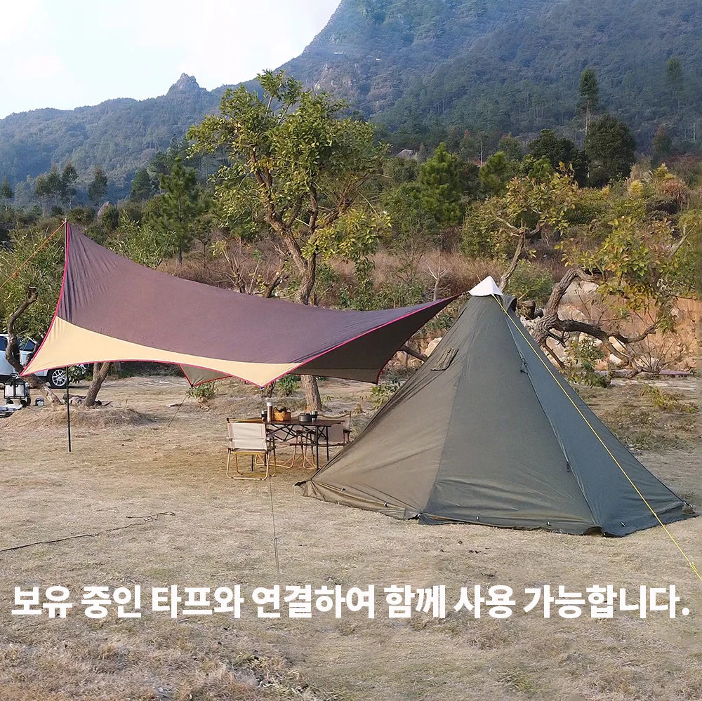 HotShell 4-Season Teepee Hot Tent with Stove Jack