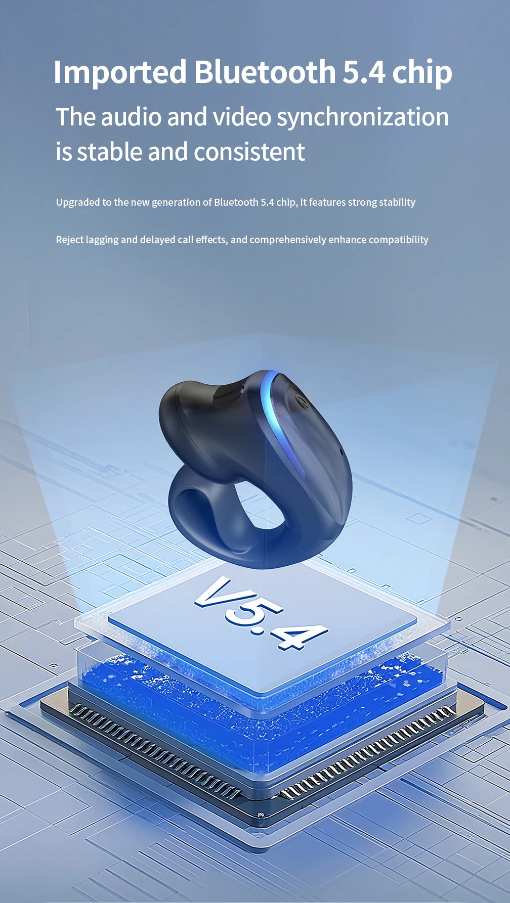 BoneClip Wireless Monaural Bone Conduction Earphone