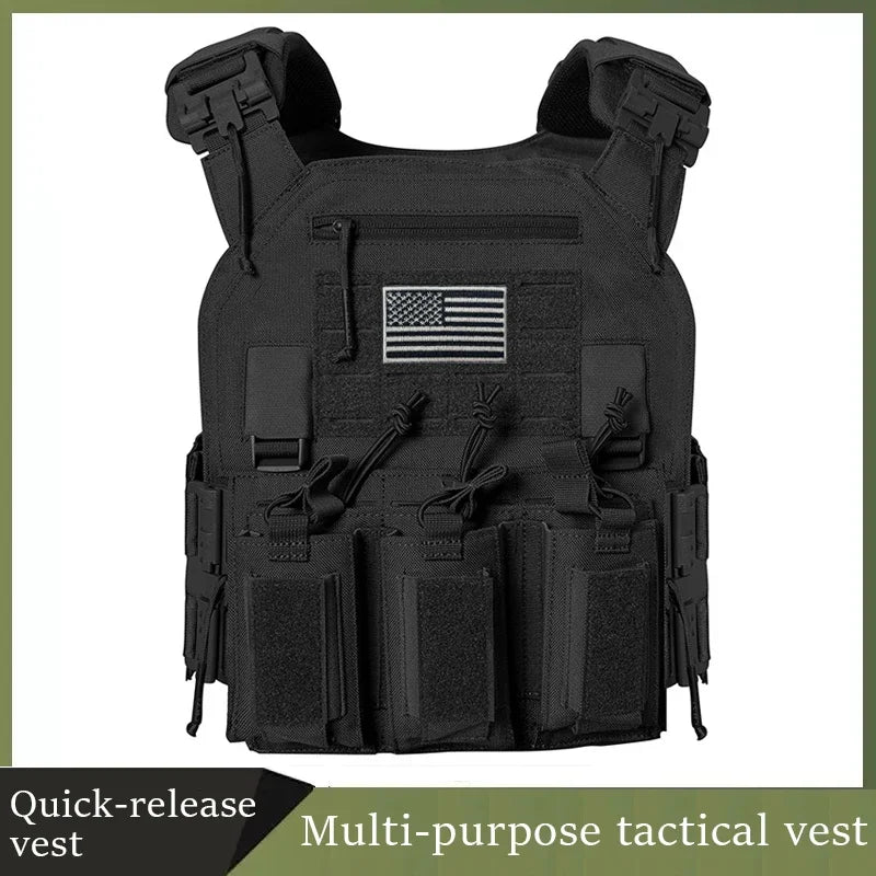 TactVault MOLLE Plate Carrier Tactical Vest