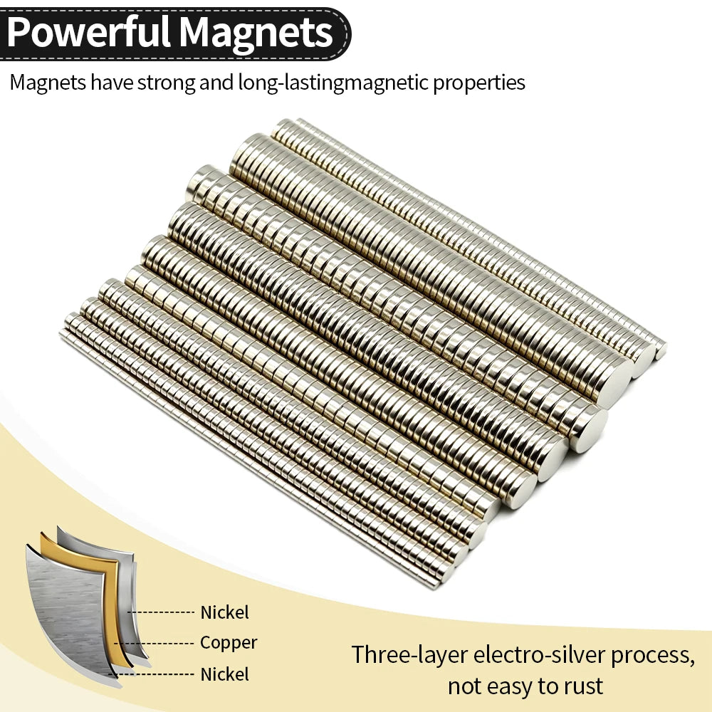 PowerMag Neodymium Magnet Set — N35 Heavy Duty