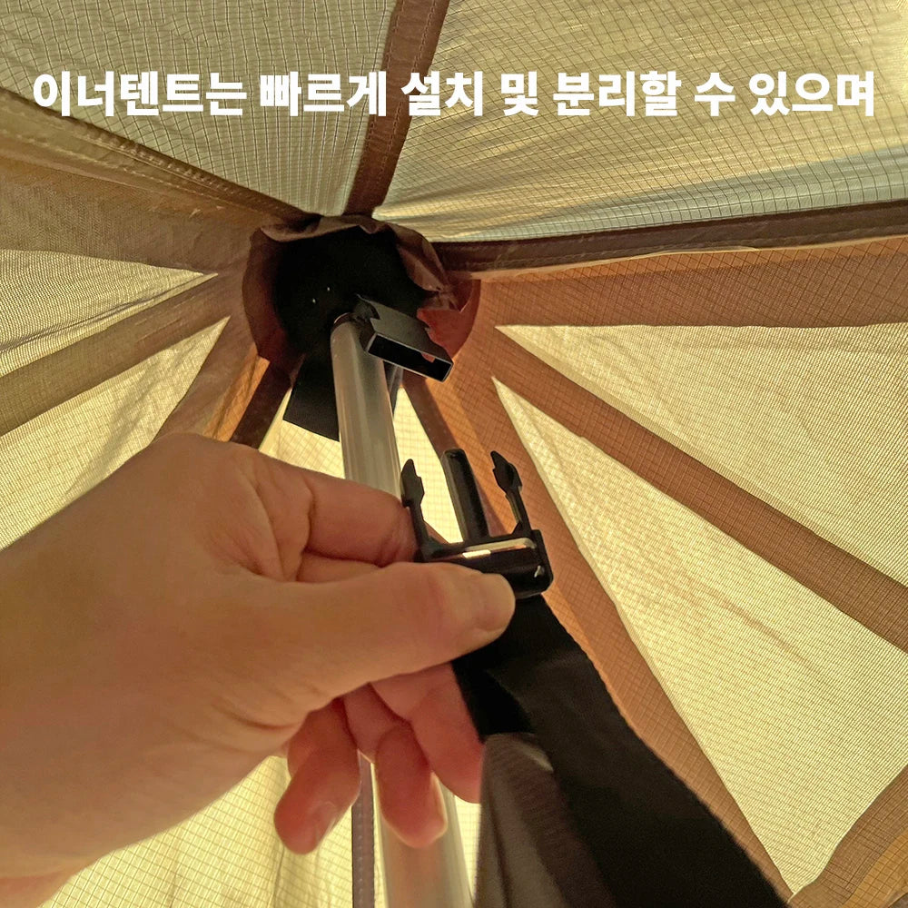 HotShell 4-Season Teepee Hot Tent with Stove Jack