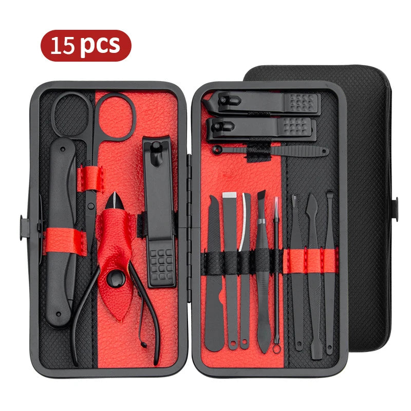 PrecisionKit Pro Manicure & Pedicure Set — Stainless Steel