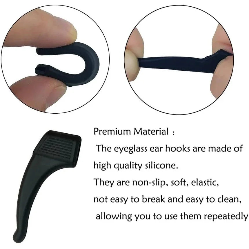 GripTip Silicone Anti-Slip Glasses Ear Hook Set